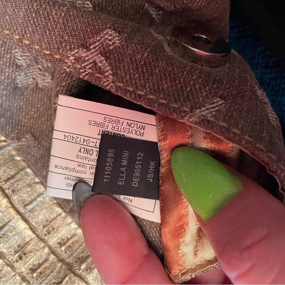 Y2K Vintage GUESS Ella Mini Belt Bag Denim Beige/ Grey with Silver Hardware. - Picture 15 of 15